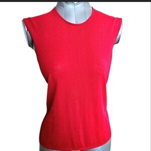 Jones New York Women's Petite XL Coral Sleeveless Scoop Neck Pullover Top